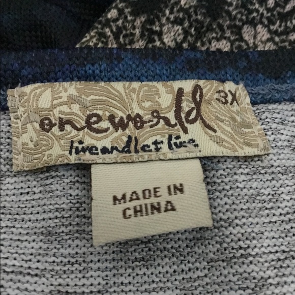 NWT One World Women’s Split Back Top - Picture 4 of 16